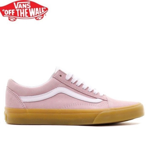 vans old skool pink gum sole